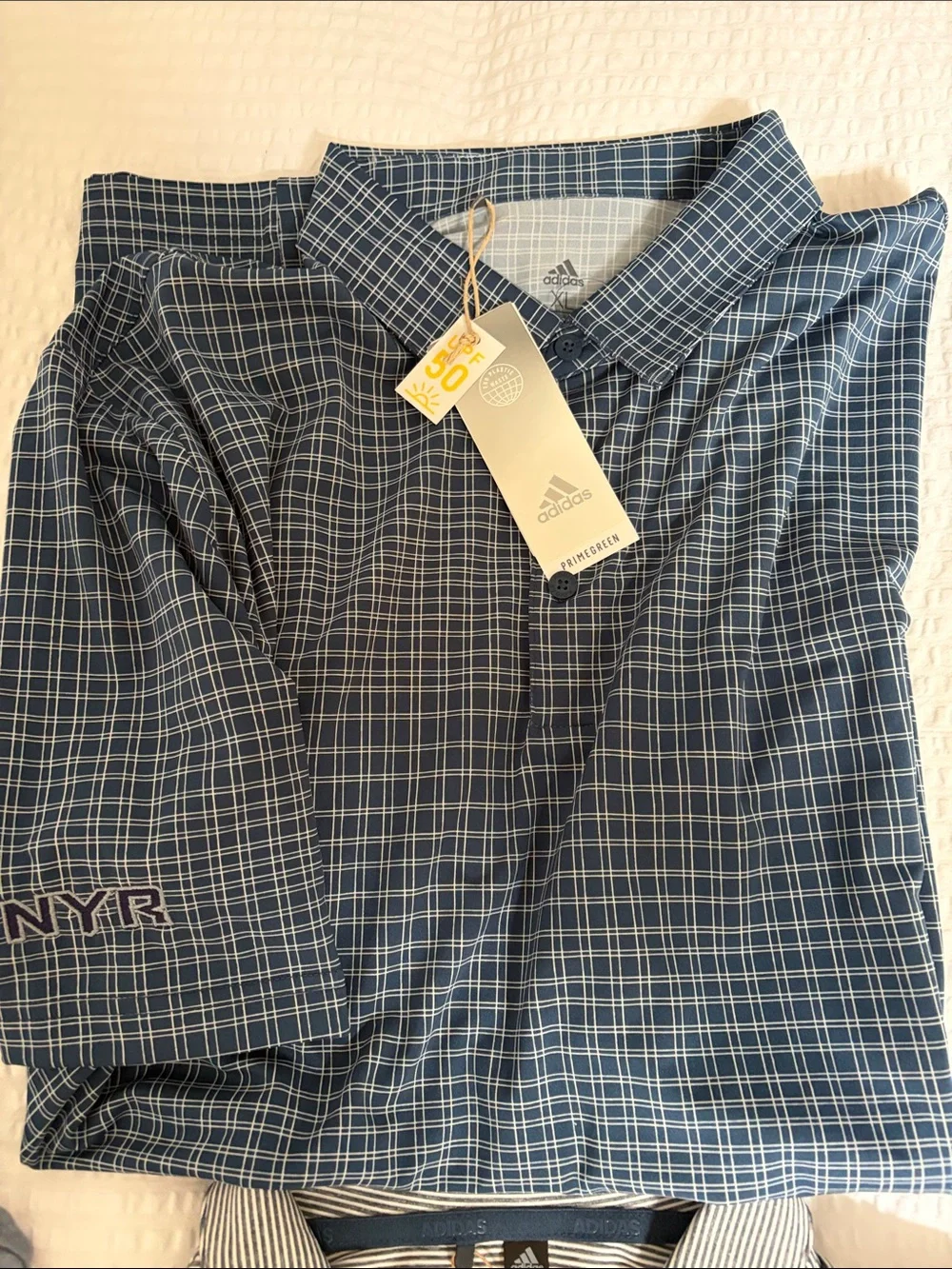 Adidas NYR 5 golf shirt bundle..XL